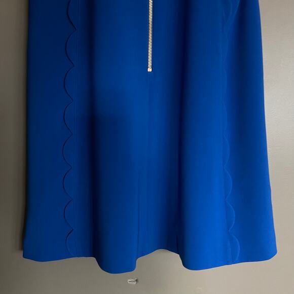Ted Baker Torrii Dress Blue Size 6 Halterneck Scalloped Cute Chic High Neck Sexy - Picture 14 of 16